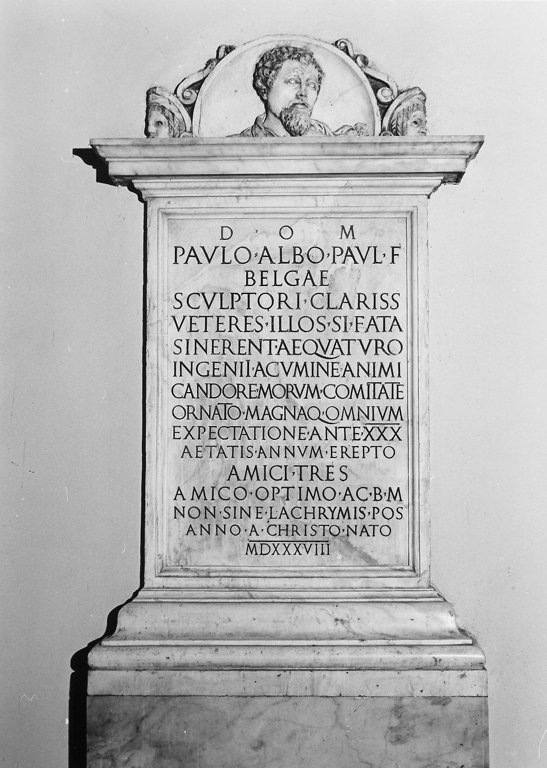 lapide tombale - ambito romano (sec. XVI)